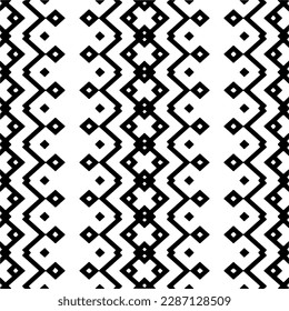 
Black and white abstract patterns.Seamless monochrome repeating pattern for web page, textures, card, poster, fabric, textile.