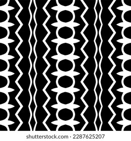 Black and white abstract patterns.Seamless monochrome repeating pattern for web page, textures, card, poster, fabric, textile.