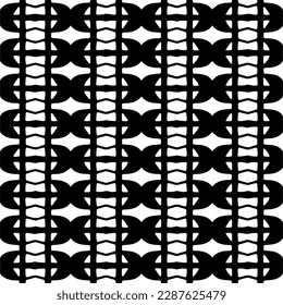 Black and white abstract patterns.Seamless monochrome repeating pattern for web page, textures, card, poster, fabric, textile.