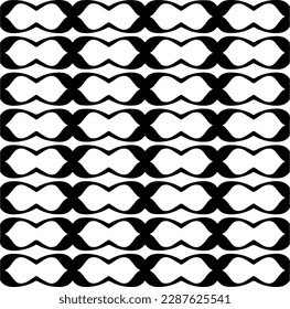 Black and white abstract patterns.Seamless monochrome repeating pattern for web page, textures, card, poster, fabric, textile.