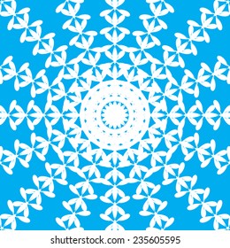 Black and White Abstract Psychedelic Art Background. Vector Illustration. EPS10