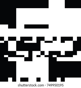 Black and White Abstract Rectangles Graphic Art, Rectangles Art Background, Black and White Background, Pixel Art Design Element, Digital Camouflage
