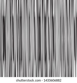 Resumen en blanco y negro Textura de dibujo gruesa con abrochamiento en bruto, Cuadrícula de tintas con líneas, ruido y trazos, malla de líneas paralelas rectas, grietas geométricas de plumas, chispas, rasguños
