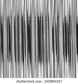 Resumen en blanco y negro Textura de dibujo gruesa con abrochamiento en bruto, Cuadrícula de tintas con líneas, ruido y trazos, malla de líneas paralelas rectas, grietas geométricas de plumas, chispas, rasguños
