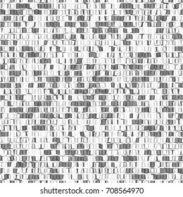 Black and white abstract seamless mosaic with squares. Vector illustration