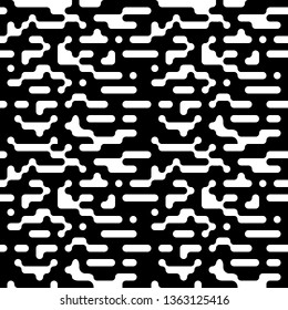 Black and white abstract seamless pattern