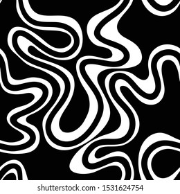 Black and white abstract seamless pattern