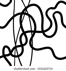 Black and white abstract seamless pattern
