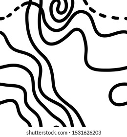 Black and white abstract seamless pattern