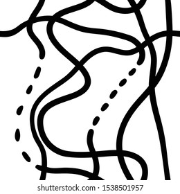 Black and white abstract seamless pattern