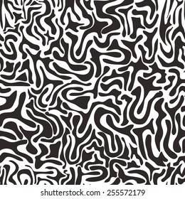 black and white abstract seamless pattern.