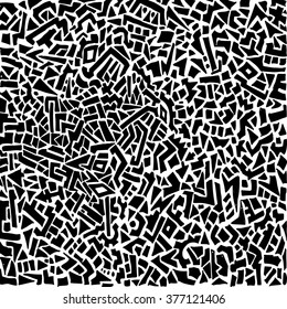 Black and white abstract seamless pattern