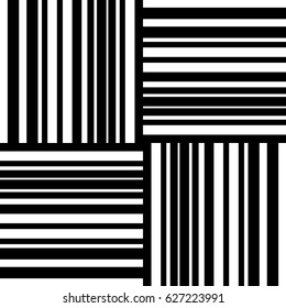 Black and white abstract seamless pattern, vector.