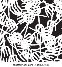 Black white abstract seamless texture