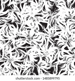 Black white abstract seamless texture