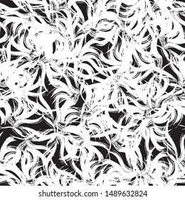 Black white abstract seamless texture