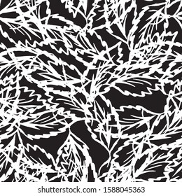 Black white abstract seamless texture