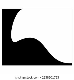 plantilla de rótulo de forma abstracta en blanco y negro para material de promoción de marketing-3