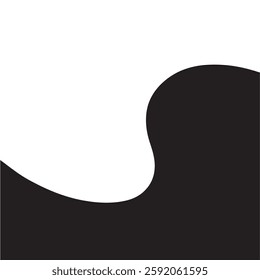 black and white abstract shape banner template for marketing promotion material