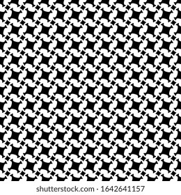 Black and white abstract shapes pattern elegant repeat motif. Simple geometric all over print block for apparel textile, patchwork fabric, swimwear, silk scarf, bandana, mens shirt, fashion garment.