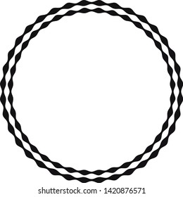 Black and white abstract silhouette frame