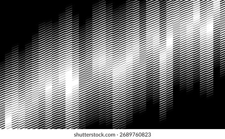 Padrão de transição suave abstrato preto e branco para fundo esportivo e moderno. Elemento vetorial totalmente editável. Ilustração de formato vetorial. EPS10 