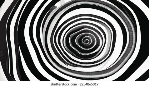 black and white abstract spiral background. eps10