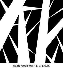 Black and white abstract striped background. Vector illustration.