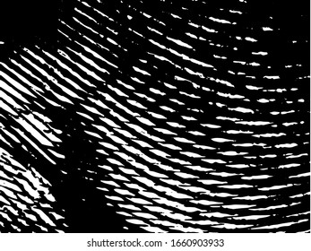 Black and white abstract surrealism background. Monochrome dark texture. Chaotic spots of black paint on white. Urban style pattern of ink splattered blots. The pattern of the worn surface