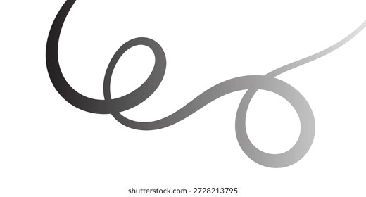 Preto e branco abstrato espiral loop rabiscar fundo moderno