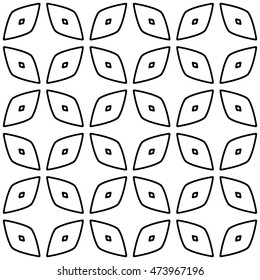 Black and white abstract texture. Endless pattern with lines. Monochrome template for prints, textiles, wrapping, wallpaper, website, blog etc. Vector illustration. 
