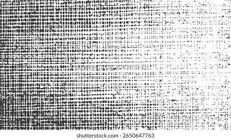 Black and white abstract texture with irregular small dots creating a repeating geometric pattern. Monochromatic halftone style.