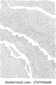 Textura abstracta en blanco y negro, líneas cortas, arte de línea, dibujado a mano