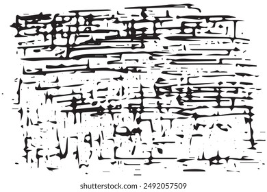 Schwarz-weiß abstrakter strukturierter Hintergrund im Doodle-Stil. Vektorgrafik.