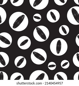 Vector de patrón texturizado abstracto en blanco y negro