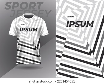 black white abstract tshirt sports jersey design for football soccer racing gaming motocross cycling running