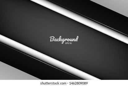 Black and white abstract vector background Modern geometric design concepts
