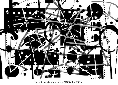 black and white abstract vector for background