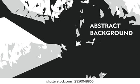 black and white abstract vector background