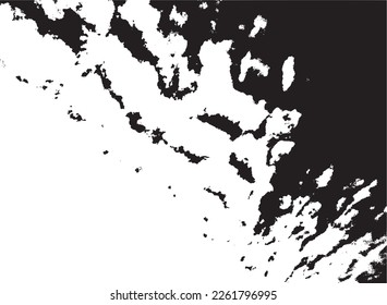 Black and white abstract vector grunge background with texture of clouds on the sky. UHD 4K wallpapers. For screen, desktop, website design, overlay, stencil, banner, stylization and polygraph