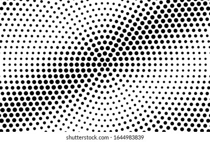 Fondo vectorial de medio tono abstracto en blanco y negro