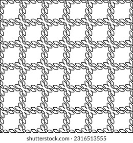 Imagen vectorial abstracta en blanco y negro. Textura elegante con figuras de líneas para página web, texturas, tarjeta, afiche, tela, textil. Diseño repetitivo gráfico monocromo. Patrón monocromo.