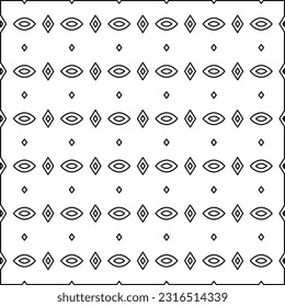 Black and white abstract vector image. Stylish texture with figures from lines for web page, textures, card, poster, fabric, textile. Monochrome graphic repeating design. Monochrome pattern.