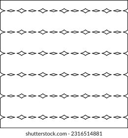 Black and white abstract vector image. Stylish texture with figures from lines for web page, textures, card, poster, fabric, textile. Monochrome graphic repeating design. Monochrome pattern.