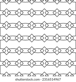 Imagen vectorial abstracta en blanco y negro. Textura elegante con figuras de líneas para página web, texturas, tarjeta, afiche, tela, textil. Diseño repetitivo gráfico monocromo. Patrón monocromo.