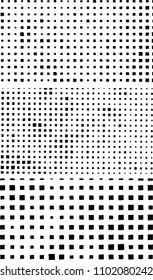 Black and white abstract vector pattern of squares