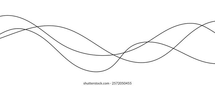 Black and white abstract wave design background