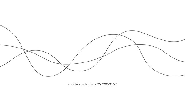 Black and white abstract wave design background