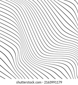 black and white abstract wave moving background.