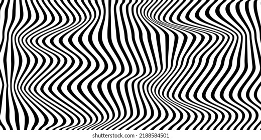 Black and white abstract wave moving background.